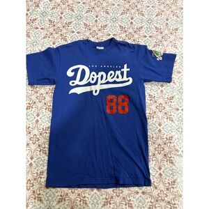 Streetwise Los Angeles Dopest 88 Graphic T-Shirt Mens Medium Blue Streetwear LA